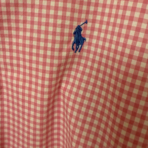 Ralph Lauren Pink Gingham Men’s Shirt-perfect for stylish girls - size L - Picture 9 of 12
